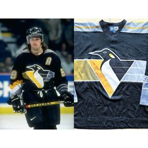 Pittsburgh Penguins STARTER jersey XL black Robo 3rd Alt NHL hockey vintage